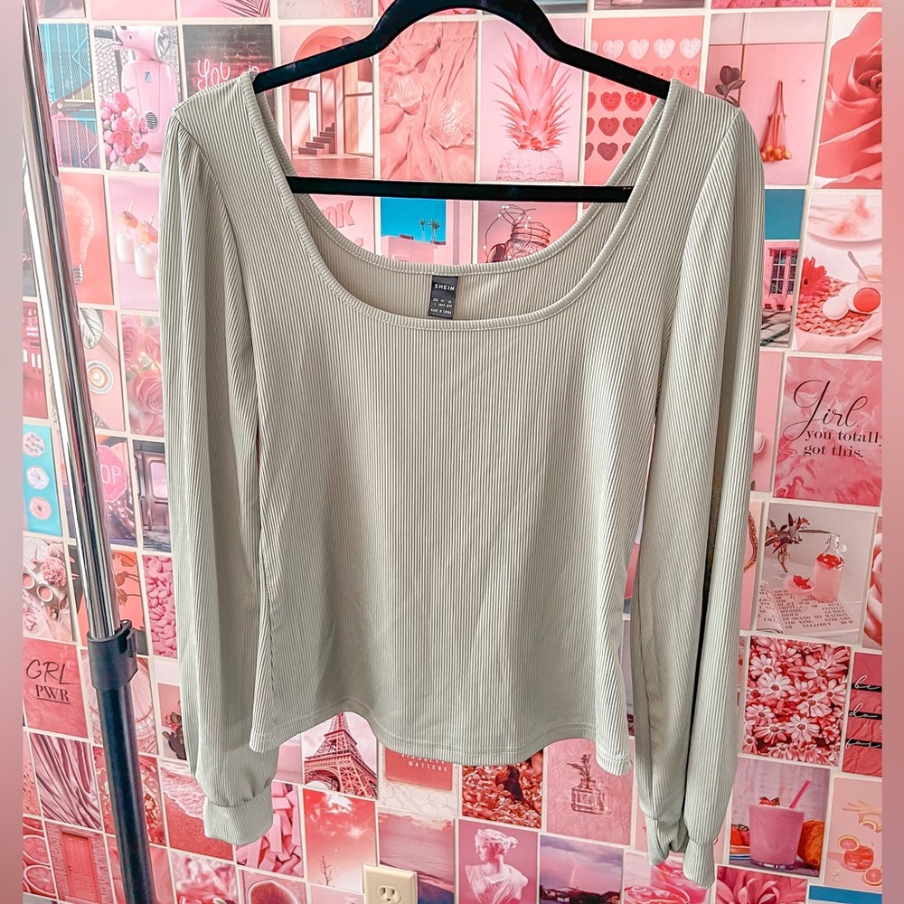 Shein Green Top